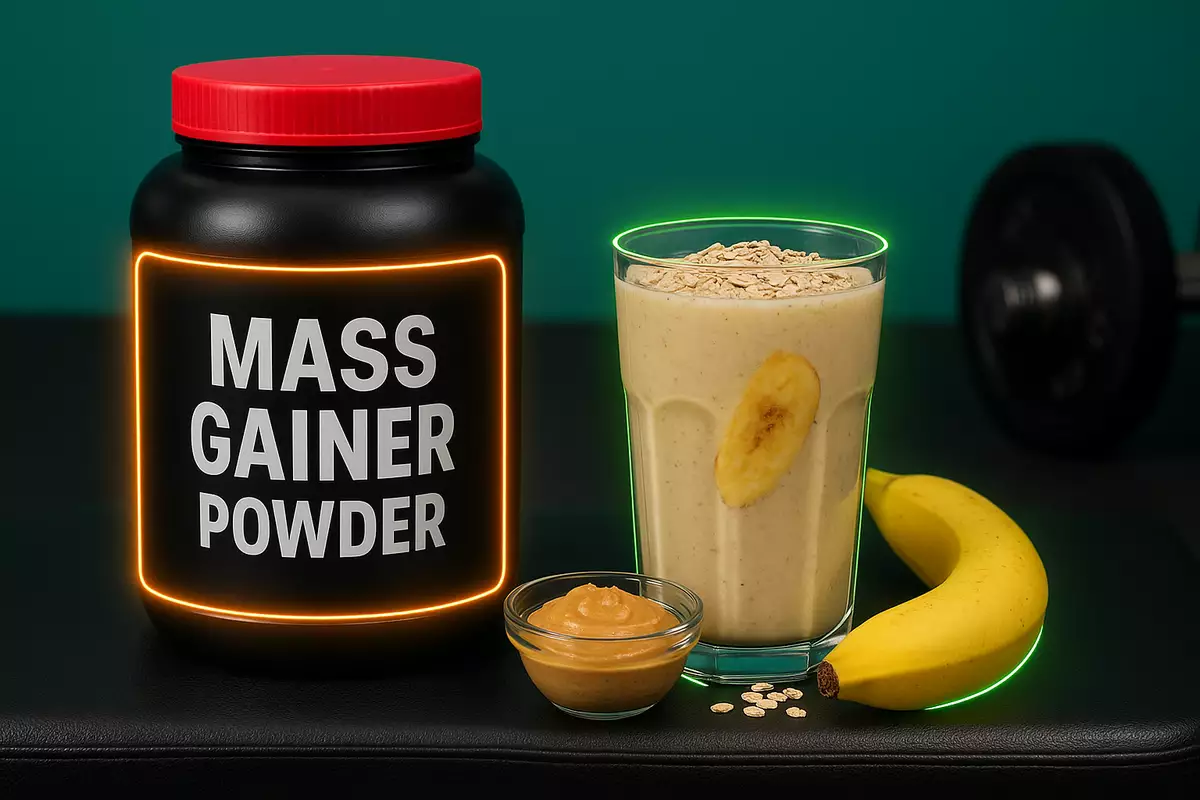 Comparison of mass gainer powder and homemade shake for muscle building