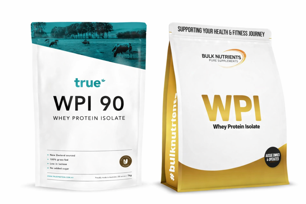 True Protein vs Bulk Nutrients – Australian whey protein brands compared side by side.