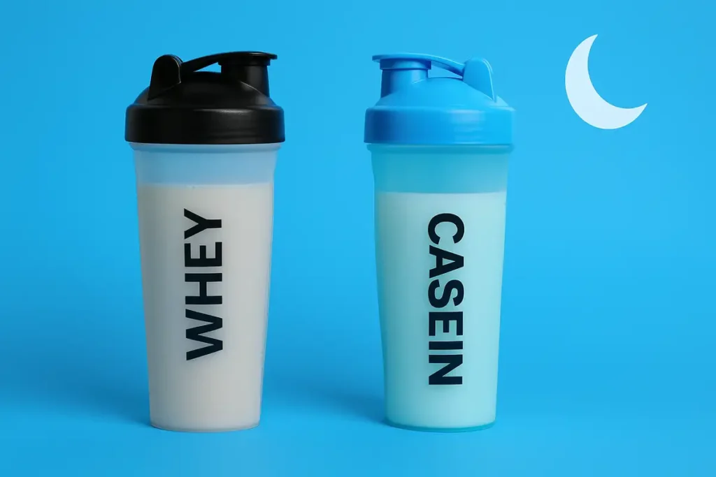 casein vs whey protein comparison for overnight muscle recovery