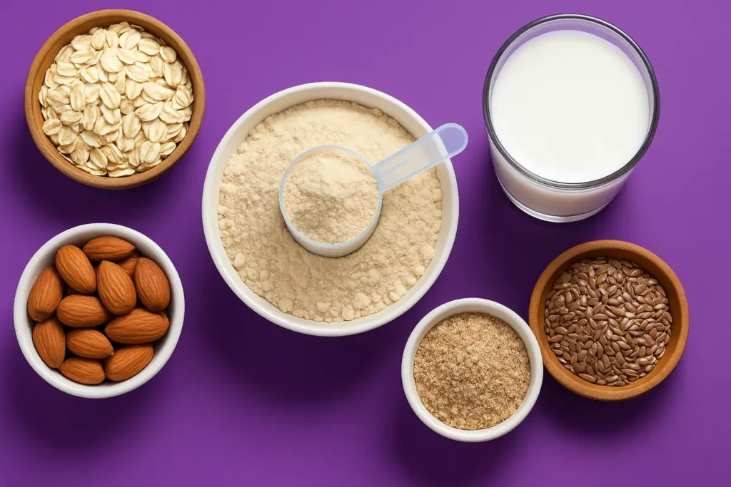 Healthy ingredients used in clean and effective mass gainer supplements