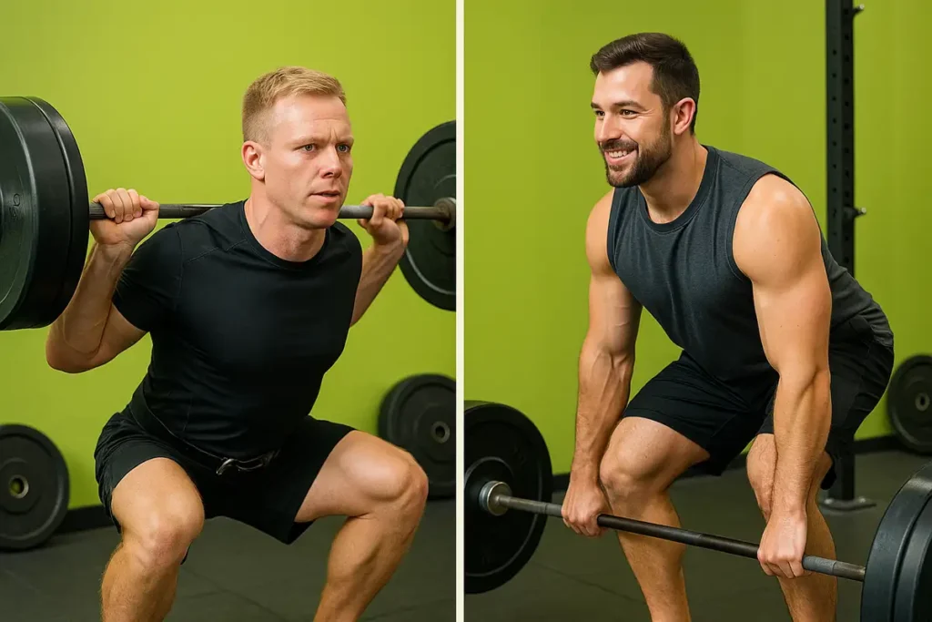 Visual comparison of muscle growth using mass gainer with creatine versus without creatine