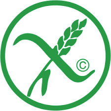 Official European Union crossed grain symbol indicating certified gluten-free product meeting EU regulatory standards