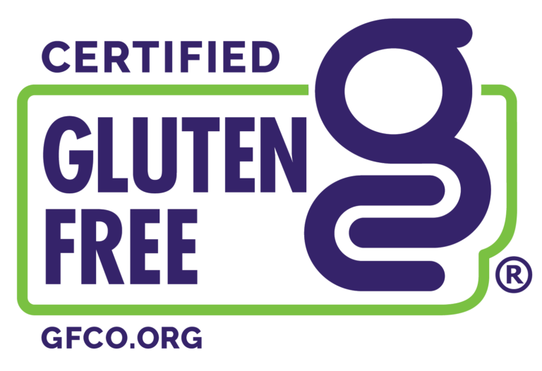 Gluten-Free Certification Organization (GFCO) official logo guaranteeing products test below 10 ppm for safe celiac diet compliance